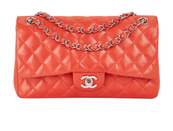 Medium Flap Bag, Lambskin, Red, 8845489(2003-04), DB, 3*